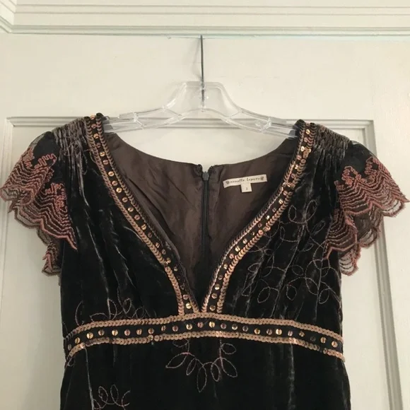 Nanette Lepore | Sequined Velvet Dress - Picture 3 of 10